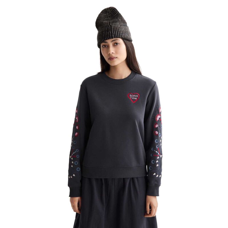 Scotch & Soda Embroidered Regular Fit Sweatshirt image number 0